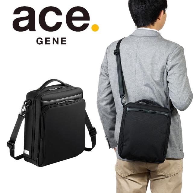 美品 エースジーン ACEGENE メッセンジャーバック ショルダーバック 本革 ace. GENE LABEL 最大52% 8/15限定 エース ジーン ショルダー