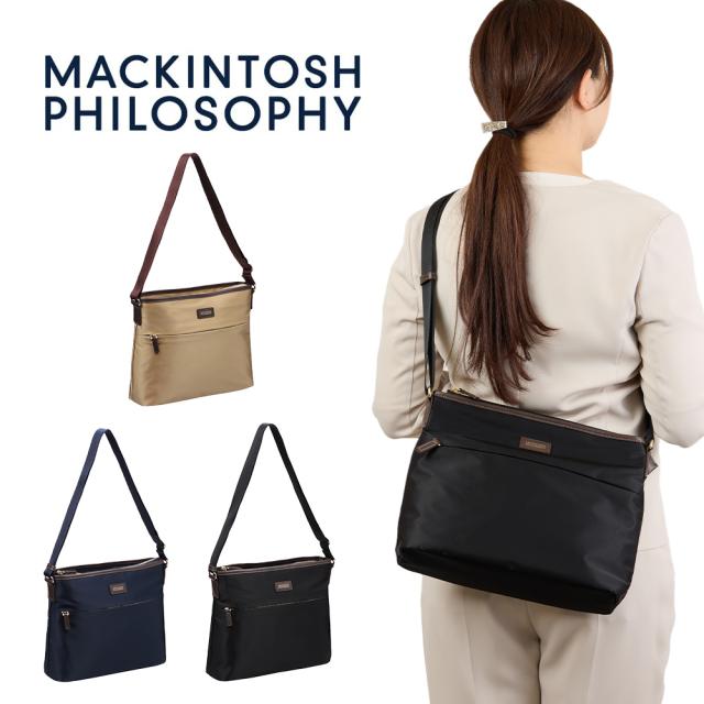 マッキントッシュ フィロソフィー ショルダーバッグ アメリア2 ショルダー ヨコ型 レディース MACKINTOSH PHILOSOPHY 撥水 斜めがけ 旅行 ブランド おしゃれ 散歩 軽い 観光 きれいめ スリム コンパクト 68092の通販は
