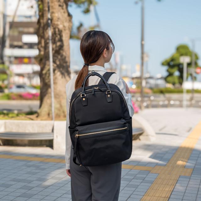 エース ace リュック レディース ラポルテム エースジーン B4 15.6インチPC収納 25L ビジネスリュック リュックサック ビジネスバッグ 通勤 ナイロン 大きめ きれいめ 大容量 ブランド 軽量 ビジネス ace.GENE 68522_2