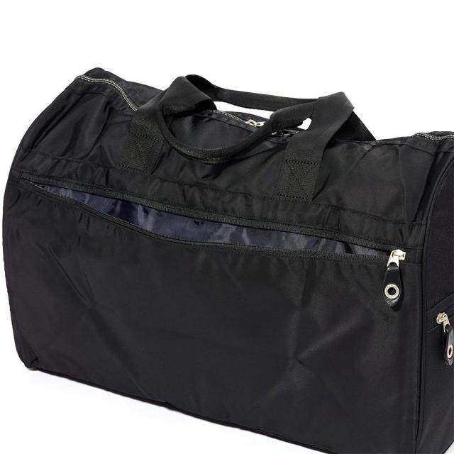 【ムスタッシュ】レザーボストンバック/ブラック MOUSTACHE ボストンバッグ ムスタッシュ 30L ボストンバック