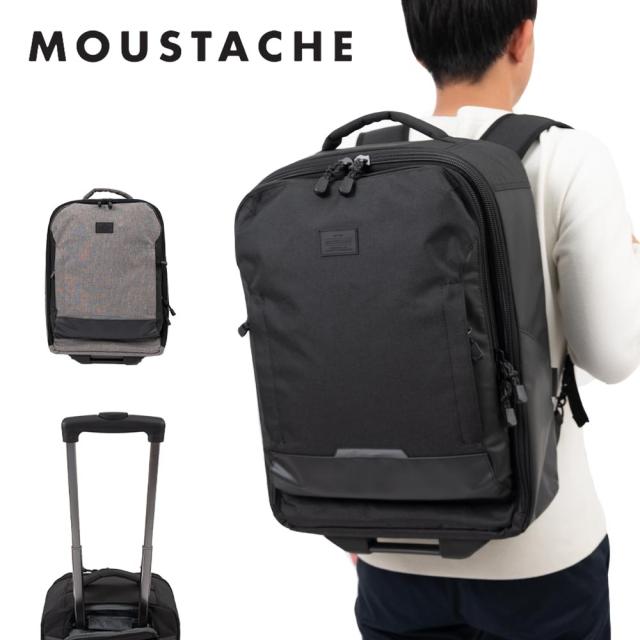 MOUSTACHE リュックキャリー ムスタッシュ リュック 2WAY 大容量 37L 特大 メンズ レディース 1泊 2泊 旅行 リュックサック キャリーバッグ おしゃれ 大きい 大きめ デカリュック 出張 撥水 MIU0523