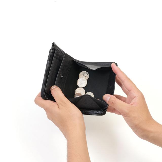 ZONALe 財布 二つ折り財布 ゾナール 二つ折り 2つ折り 本革 革 レザー メンズ ストラト 折りたたみ 小銭入れ付き ファスナー ブランド おしゃれ 縦型 タテ型 人気 大容量 ギフト プレゼント 男性 日本製 31354_6