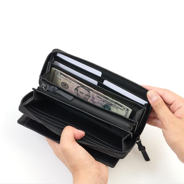 ZONALe 長財布 ゾナール ラウンドファスナー 財布 本革 革 レザー