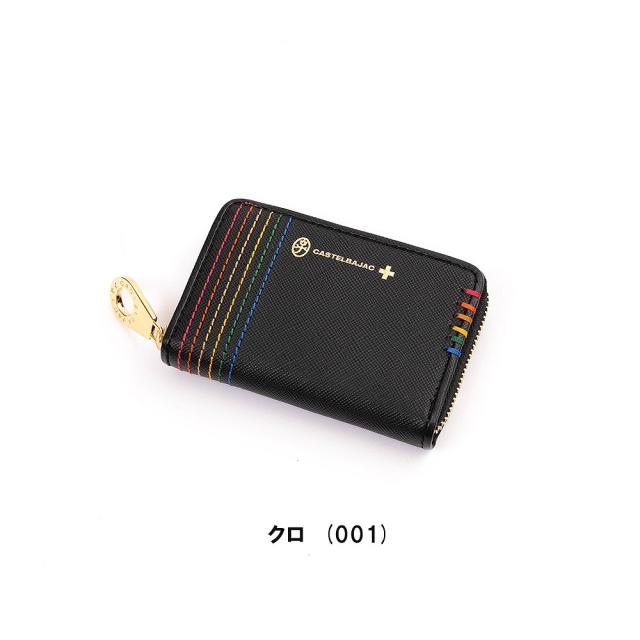 カステルバジャック 定価12100円 黒 ラウンドファスナー小銭入れ ミニ財布 カステルバジャック CASTELBAJAC カステルバジャック コイン