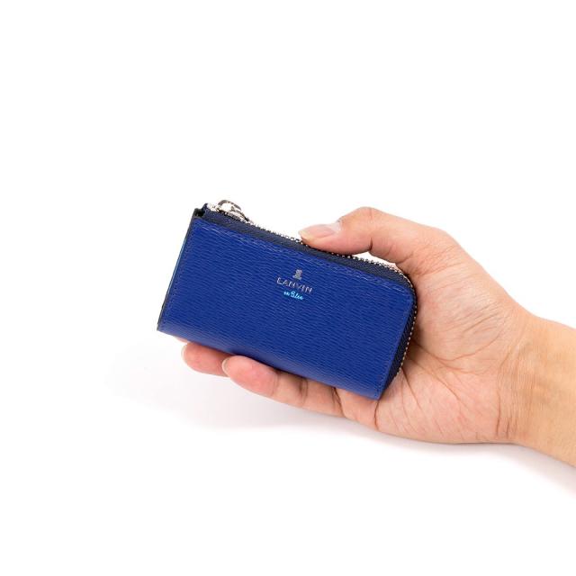 ランバンオンブルー キーケース ファスナー ワグラム小物 579602 メンズ ブルー キーケース 小銭入れ 兼用 ランバン オン ブルー LANVIN en Bleu