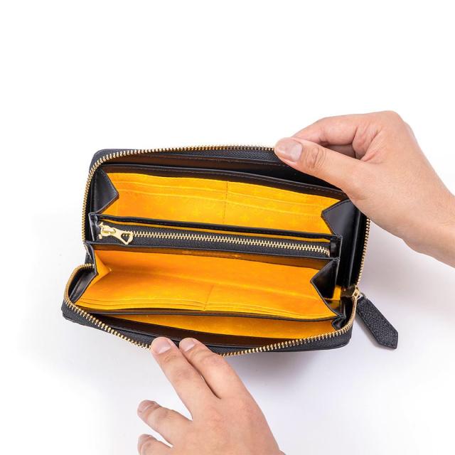 カステルバジャック 財布 長財布 ラウンドファスナー メンズ