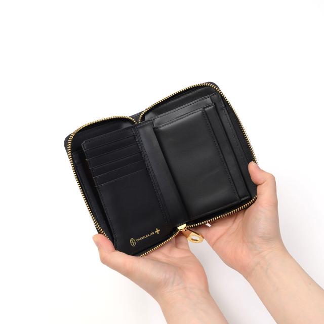 カステルバジャック 財布 ミドルウォレット 縦型 ラウンドファスナー メンズ レディース マドレーヌ CASTELBAJAC 長財布 小さめ バジャック 本革 革 レザー 2つ折り ミドル財布 人気 ブランド 大容量 65632_8