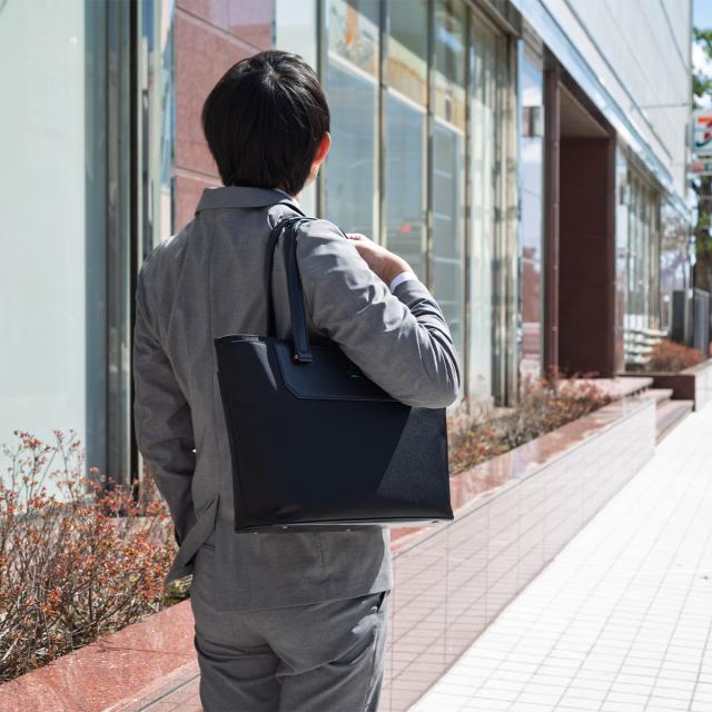 ランバン オンブルー トートバッグ ビジネストート LANVIN en Bleu ビジネスバッグ トート リッパー メンズ レディース A4 ビジネス カジュアル 軽量 撥水 撥水加工 スリム 通勤 出張 仕事 ブランド おしゃれ 517711_2