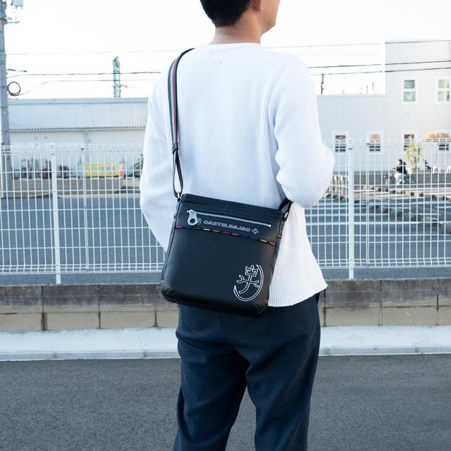 カステルバジャック ショルダーバッグ ジューン ショルダー 縦型 タテ バッグ メンズ レディース ななめ掛け 斜め掛け CASTELBAJAC 合皮 ブランド 大人 おしゃれ プレゼント ギフト 28172_1