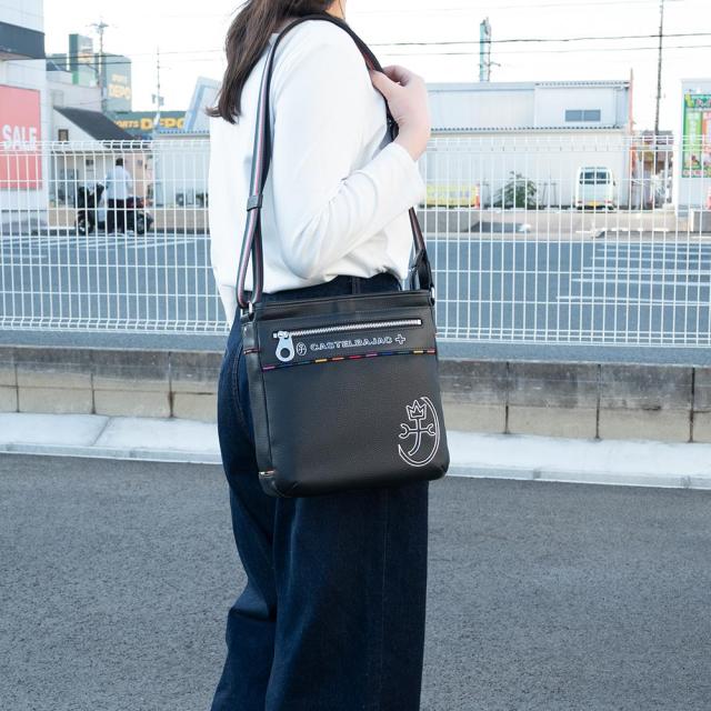 カステルバジャック ショルダーバッグ ジューン ショルダー 縦型 タテ バッグ メンズ レディース ななめ掛け 斜め掛け CASTELBAJAC 合皮 ブランド 大人 おしゃれ プレゼント ギフト 28172_2