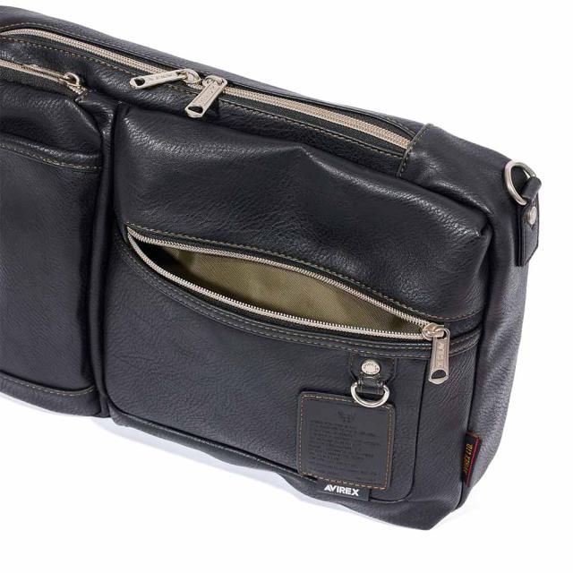 アビレックス ショルダーバッグ ボディバッグ 2WAY AVIREX バッグ 合皮 大きめ 大容量 アヴィレックス メンズ ショルダーバック ブランド 人気 かっこいい 30代 40代 50代 60代 AX5004 アビレックス ショルダーバッグ ボディバッグ 2WAY AVIREX バッグ 合皮