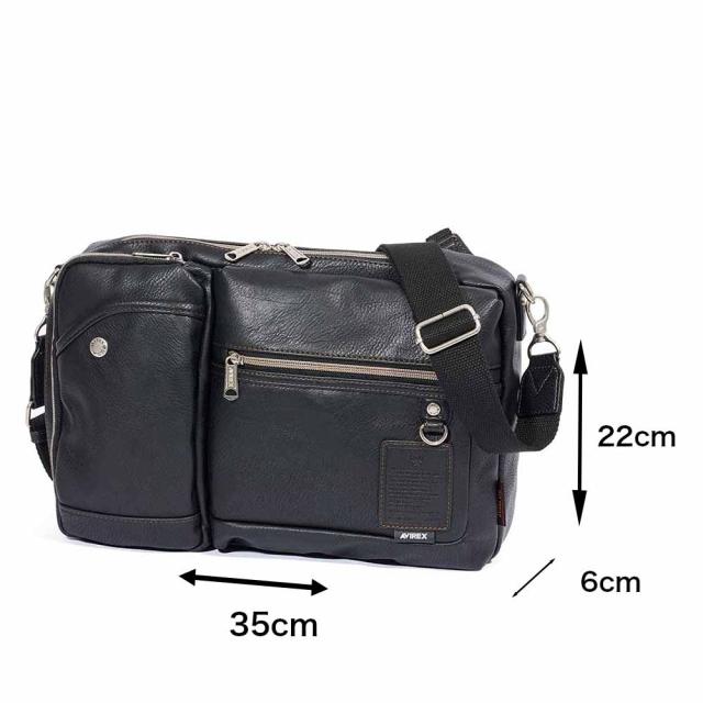 アビレックス ショルダーバッグ ボディバッグ 2WAY AVIREX バッグ 合皮