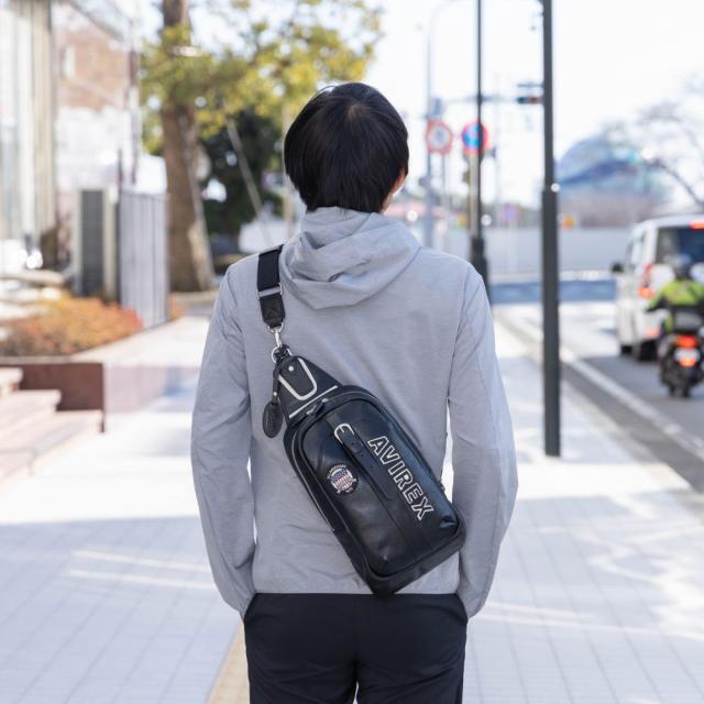 AVIREX アビレックス ボディバッグ 本革 ショルダーバッグ ワン