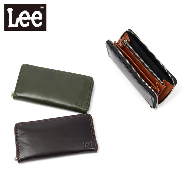 Lee リー 長財布 ラウンドファスナー メンズ 男性 本革 牛革 革 レザー ロングウォレット 大容量 ギフト プレゼント 彼氏 おしゃれ ブランド 人気 ファスナー 40代 50代 60代 320-2104