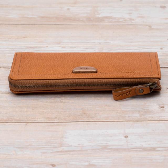 Dakota ダコタ/二つ折り長財布/ライトブラウン/レザー/Aランク/63 ダコタ Dakota L字ファスナー長財布 アニマーレ 30193 ベージュ グリーン マスタード 天然革 経年劣化 メンズ レディース  ポイント10倍 送料無料 誕生日プレゼント ギフト プレゼント ラッピング無料