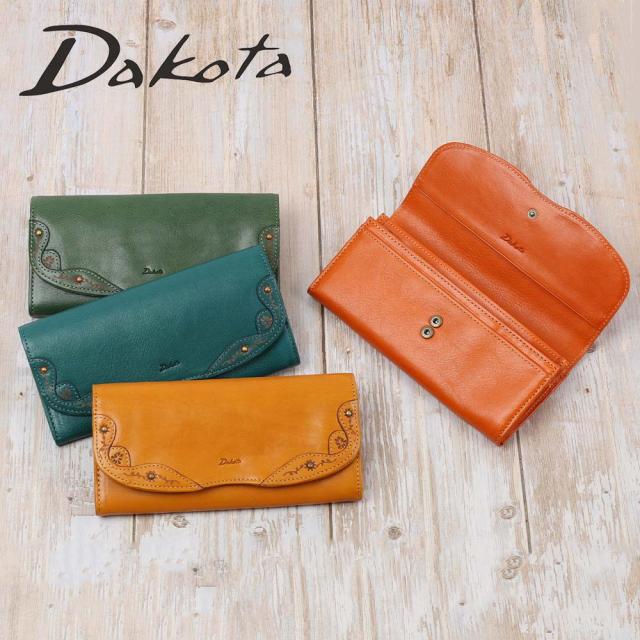 ダコタ Dakota 長財布 レディース マーゴット かぶせ型 財布 薄い レディース財布 レディース長財布 本革 革 レザー 大容量 ブランド おしゃれ 薄い カード入れ 多い カードポケット 多数 31602