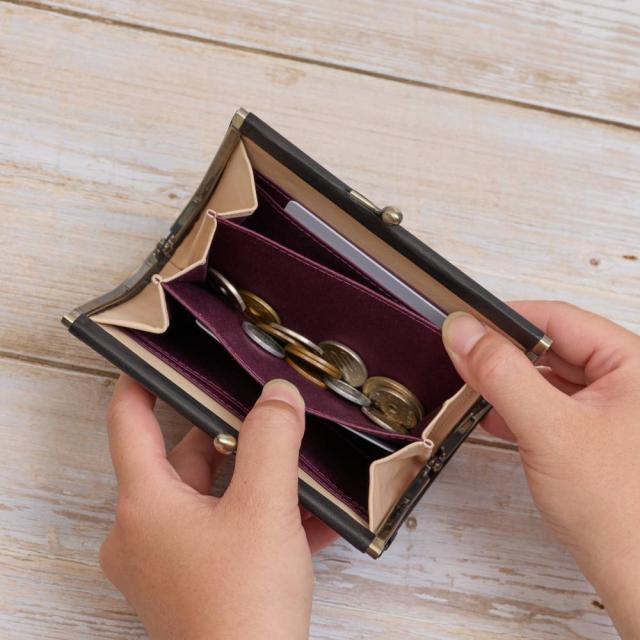 シビラ 財布 sybilla がま口 二つ折り オリガミ レディース 女性 二つ折り財布 がま口財布 ブランド コンパクト 本革 5470470_9