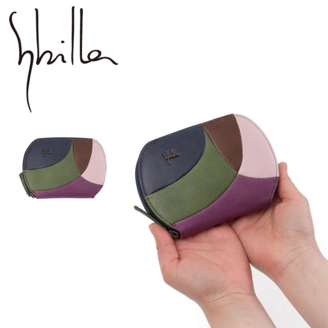 シビラ 財布 sybilla 2つ折財布 二つ折り ミニ財布 ファスナー開閉 カミーノ 女性 レディース ブランド 牛革 コンパクト おしゃれ かわいい 5470501