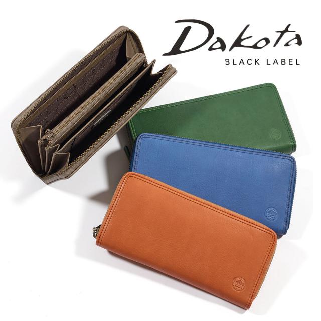 ダコタ Dakota 長財布 ラウンド ファスナー メンズ アライヴ 財布 本革 大容量 レザー 小銭入れあり ファスナー付き ブランド Dakota BLACK LABEL ダコタブラックレーベル 620023