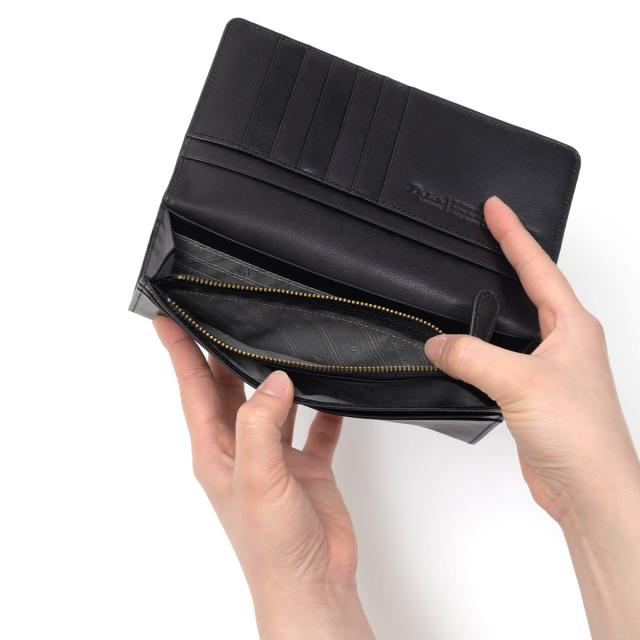 ダコタ Dakota 長財布 かぶせ型 薄い メンズ エティカ 財布 本革 大容量 レザー 小銭入れあり ブランド ブラック 黒 グリーン 緑 Dakota BLACK LABEL ダコタブラックレーベル 0620322_7