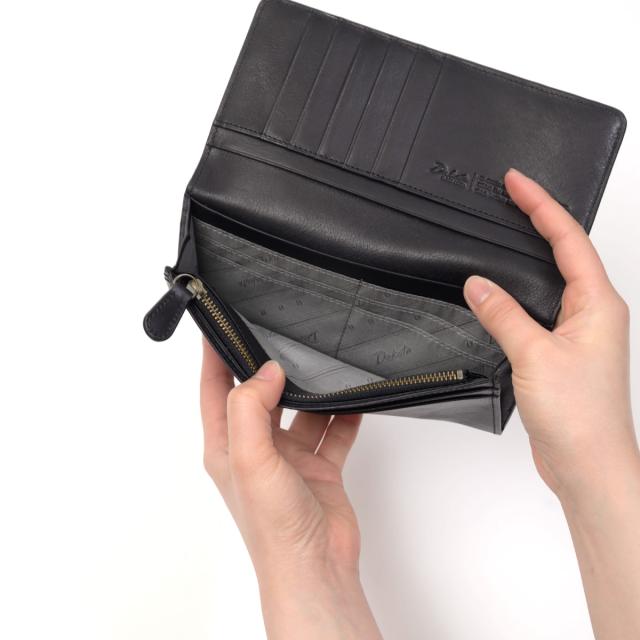 ダコタ Dakota 長財布 かぶせ型 薄い メンズ エティカ 財布 本革 大容量 レザー 小銭入れあり ブランド ブラック 黒 グリーン 緑 Dakota BLACK LABEL ダコタブラックレーベル 0620322_8