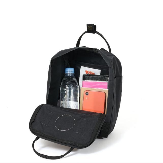 フェールラーベン　カンケン/ブラック Re-Kanken Mini 7L FJALL RAVEN 並行輸入品 FJALLRAVEN フェールラーベン KANKEN