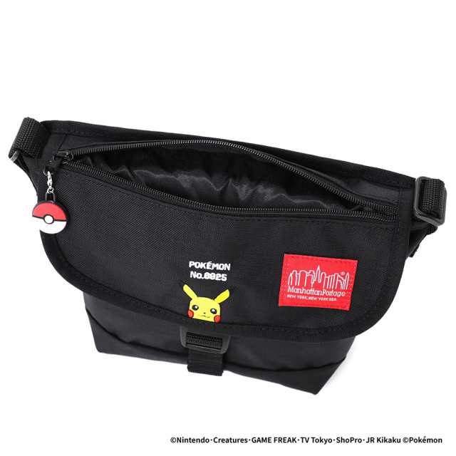 マンハッタンポーテージ ポケモン ピカチュウ ショルダーバッグ メッセンジャー ポケットモンスター Manhattan Portage ショルダー バック 2024 Nylon Messenger Bag Flap Zipper Pocket Pokemon Pikachu MP1603FZP
