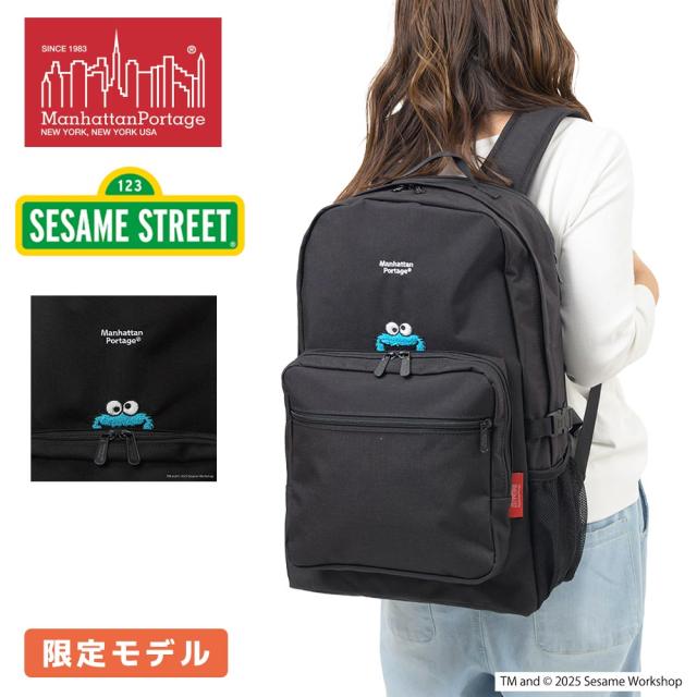 マンハッタンポーテージ セサミストリート リュック バッグ Manhattan Portage クッキーモンスター メンズ レディース バックパック マグネット MP2236SST