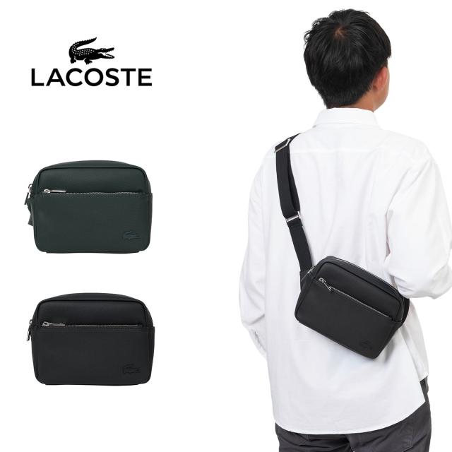 ラコステ ショルダーバッグ バッグ LACOSTE ヨコ型 ショルダー メンズ レディース ウエストバッグ ボディバッグ シンプル コンパクト 小さめ キレイめ おしゃれ ワニ nh4427hc