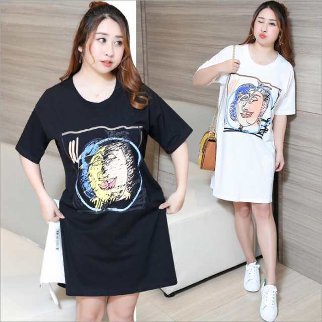 品質保証 大人気 激安 韓国ファッション 大きいサイズ 半袖 ロングtシャツレディース 松 春夏秋 Tシャツ ワンピース 体型カバー 膝丈の通販はau Wowma ユニイ