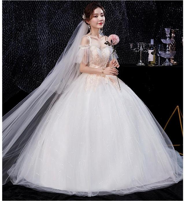 数量限定 ウェディングドレス ロング オフショル Vネック 結婚式 Sale韓国 大流行中 Www Premiervbleague Com