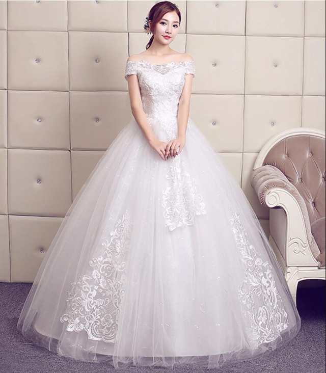 激安 韓国ファッション ウェディングドレス 結婚式 演出服 ロング 