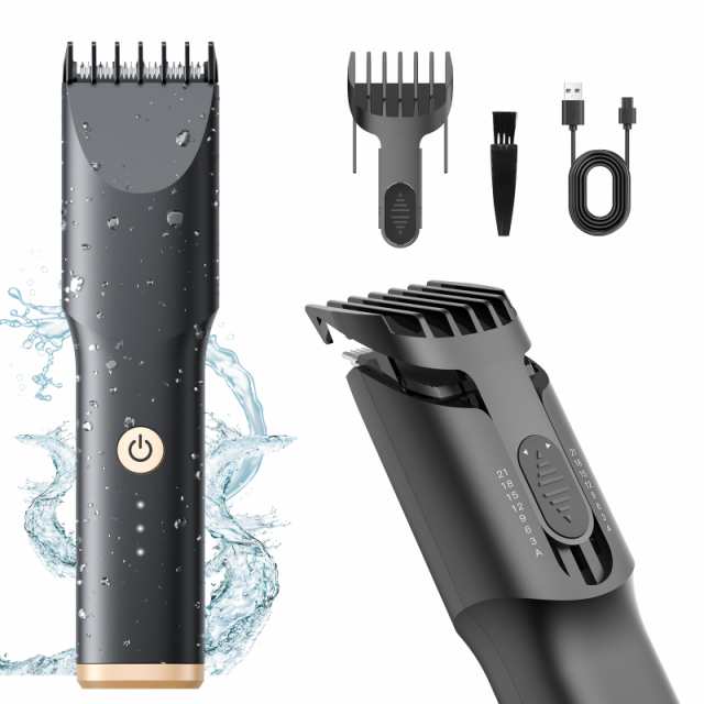 ヘアーカッター 電動バリカン IPX7防水 ヘアクリッパー バリカン 