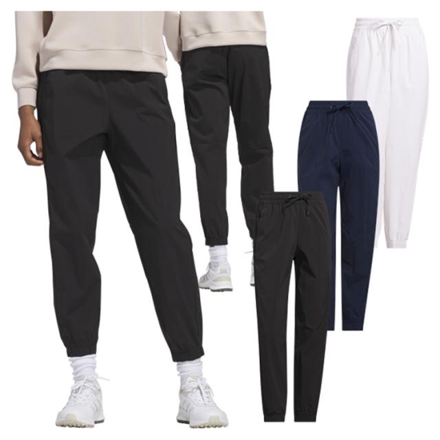 アディダス ゴルフ ジョガーパンツ レディース パンツ ストレッチ 撥水 アンクル丈 ゴルフウェア ブランド 無地 春 夏 秋 KTI48 adidas golf