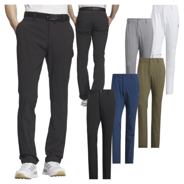 アディダス ゴルフ パンツ メンズ フルレングスパンツ ストレッチ 撥水 UVカット ゴルフウェア ブランド 無地 ロゴ KVH15 adidas golf