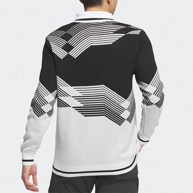 アディダス ゴルフ セーター メンズ 長袖 ニット Vネック