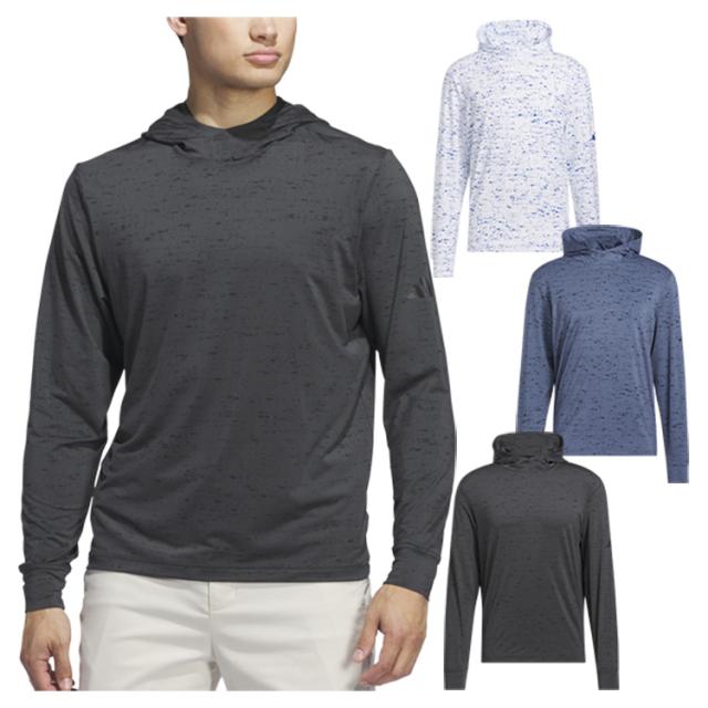 アディダス ゴルフ フーディー メンズ 長袖 プルオーバー パーカー フード付き 薄手 ゴルフウェア ブランド 無地 秋 夏 春 JTX99 adidas golf 6,600円
