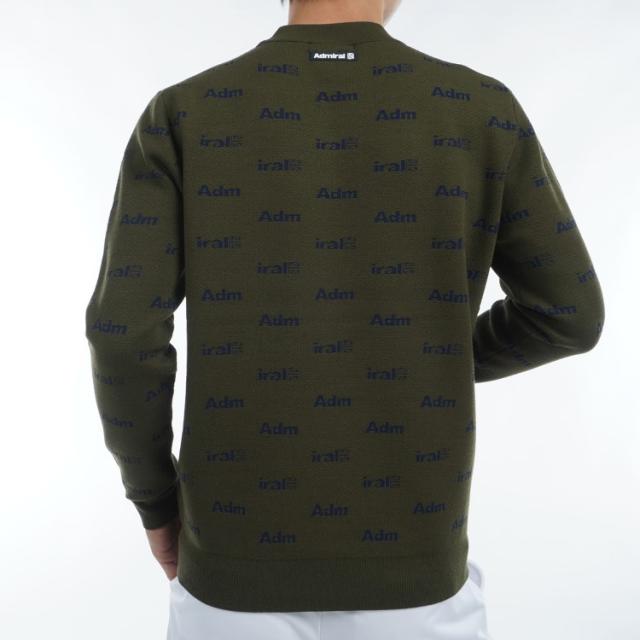 アドミラルゴルフ セーター メンズ 長袖 モックネック 静電気軽減 遠
