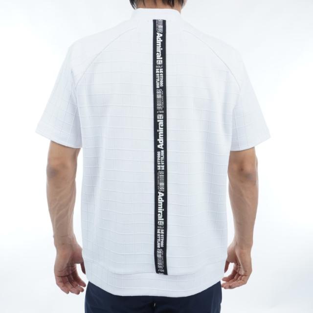 アドミラルゴルフ モックシャツ メンズ 半袖 モックネックシャツ UV