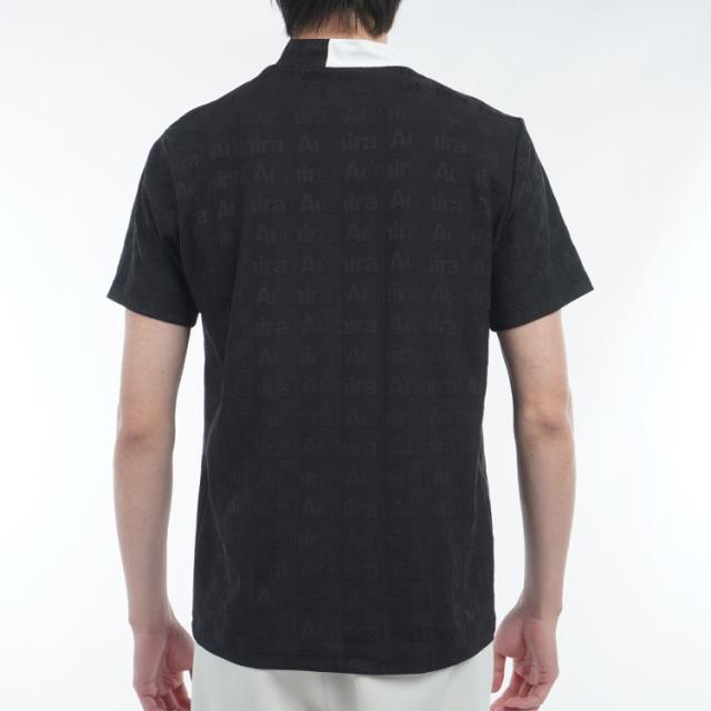 アドミラルゴルフ シャツ モックシャツ メンズ 半袖 モックネック 吸水