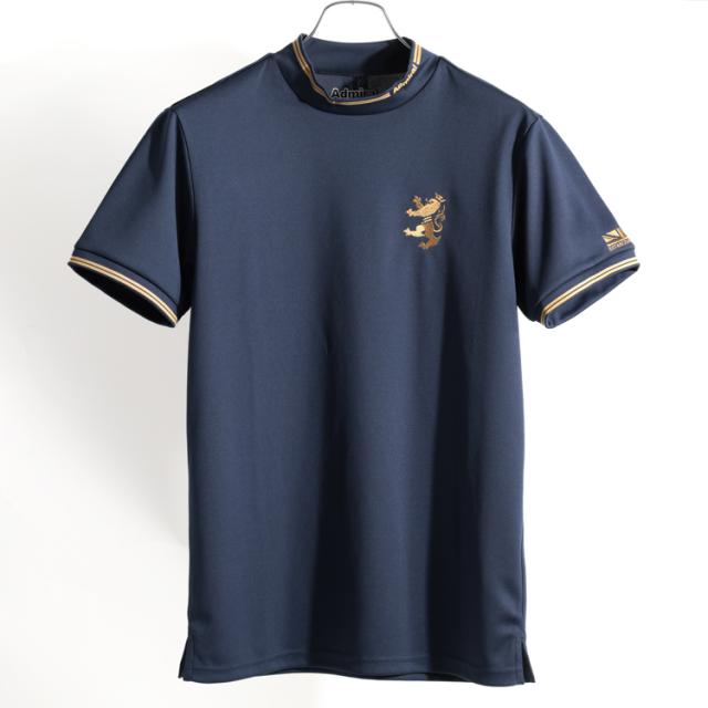 ネイビー様 アドミラルゴルフ モックシャツ メンズ 別注 限定 半袖 シャツ