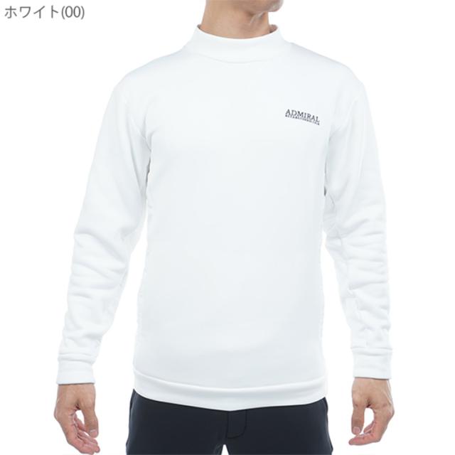 アドミラルゴルフ スウェット トレーナー メンズ 長袖 モックネック 軽量 保温性 耐摩擦性 起毛 ゴルフウェア ブランド ロゴ 無地 ADMA583 Admiral golf アドミラルゴルフ スウェット トレーナー メンズ 長袖 モックネック
