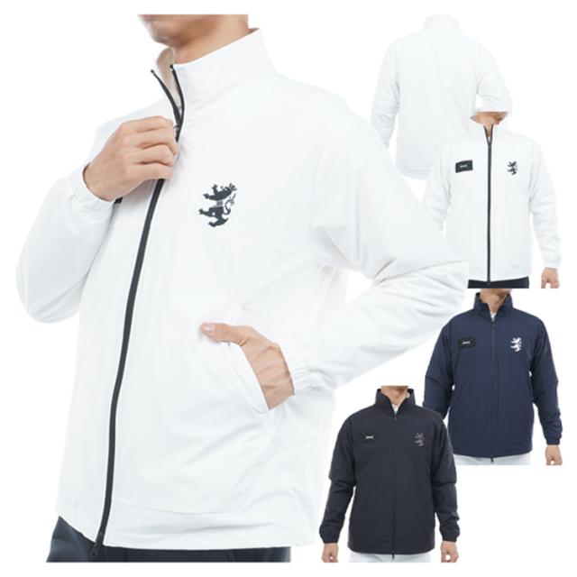 アドミラルゴルフ ジャケット メンズ 長袖 フルジップ エアポカ ストレッチ 通気性 軽量 断熱性 ゴルフウェア ブランド ロゴ 無地 ADMA585 Admiral golf