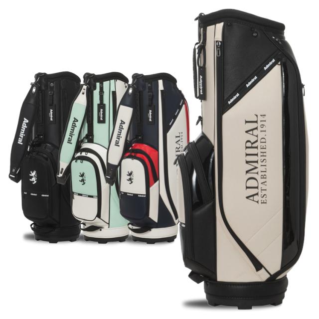 アドミラルゴルフ キャディバッグ メンズ 9.0型 5分割 約3.3kg カートバッグ ゴルフバッグ レア ブランド ADMG5BC7 ADMIRAL GOLF アドミラルキャディバッグ