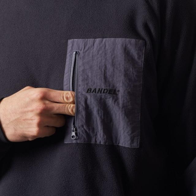 BANDEL GOLFフリースクルーネック　ブラック　XL BANDEL GOLFフリースクルーネック ブラック XL BANDEL（バンデル