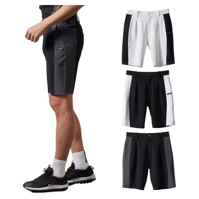 バンデル ゴルフ パンツ メンズ ハーフパンツ ズボン 吸水速乾 接触冷感 UVカット 透け防止 ゴルフウェア ブランド ライン ロゴ BGS-4SSSHP BANDEL GOLF