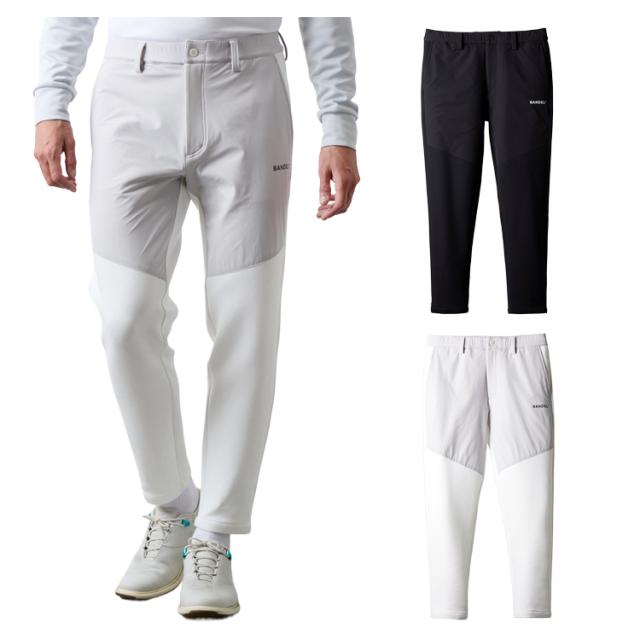 バンデル ゴルフ パンツ メンズ テーパードパンツ フルレングス 10分丈 長ズボン 保温 ストレッチ 軽量 ゴルフウェア ブランド 無地 ロゴ BGS-5AFSTP BANDEL GOLF