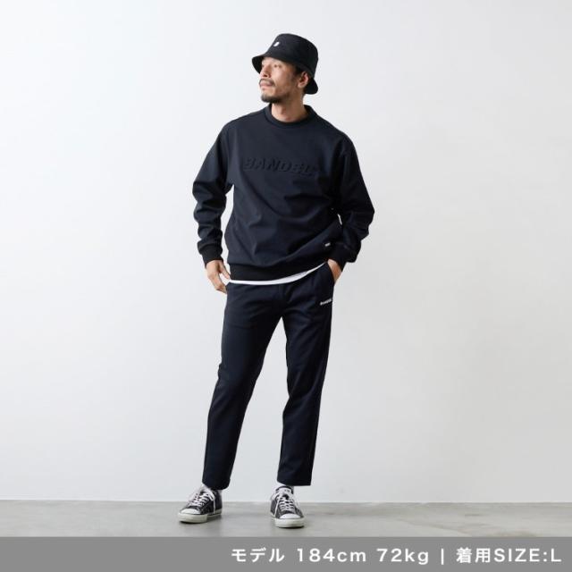 バンデル ゴルフ パンツ メンズ テーパードパンツ スウェット 10分丈 長ズボン 保温 軽量 ゴルフウェア ブランド 無地 ロゴ BNS-5ATSPT BANDEL GOLF_16
