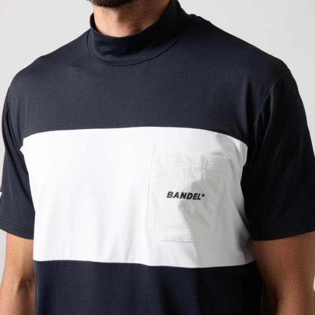 バンデル ゴルフ モックシャツ メンズ 半袖 シャツ ハイネック モック