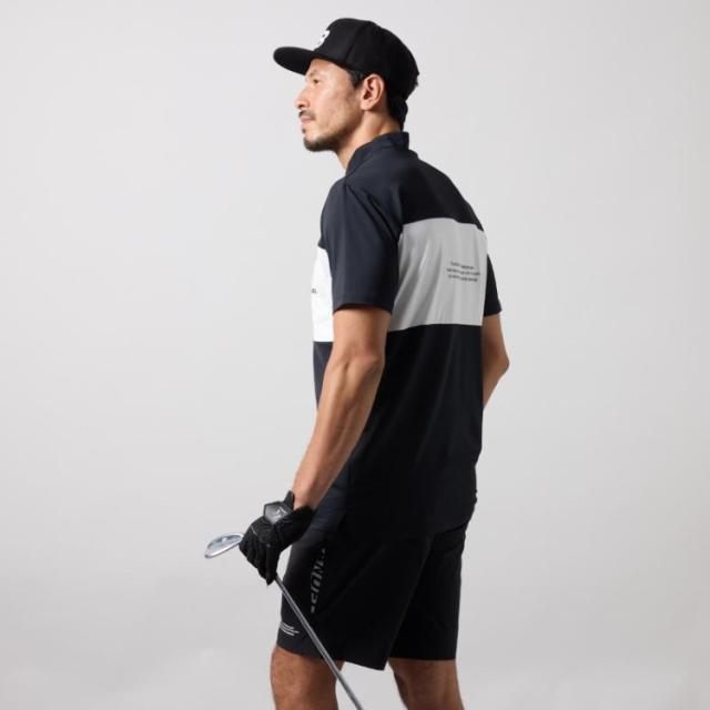 バンデル ゴルフ モックシャツ メンズ 半袖 シャツ ハイネック モック